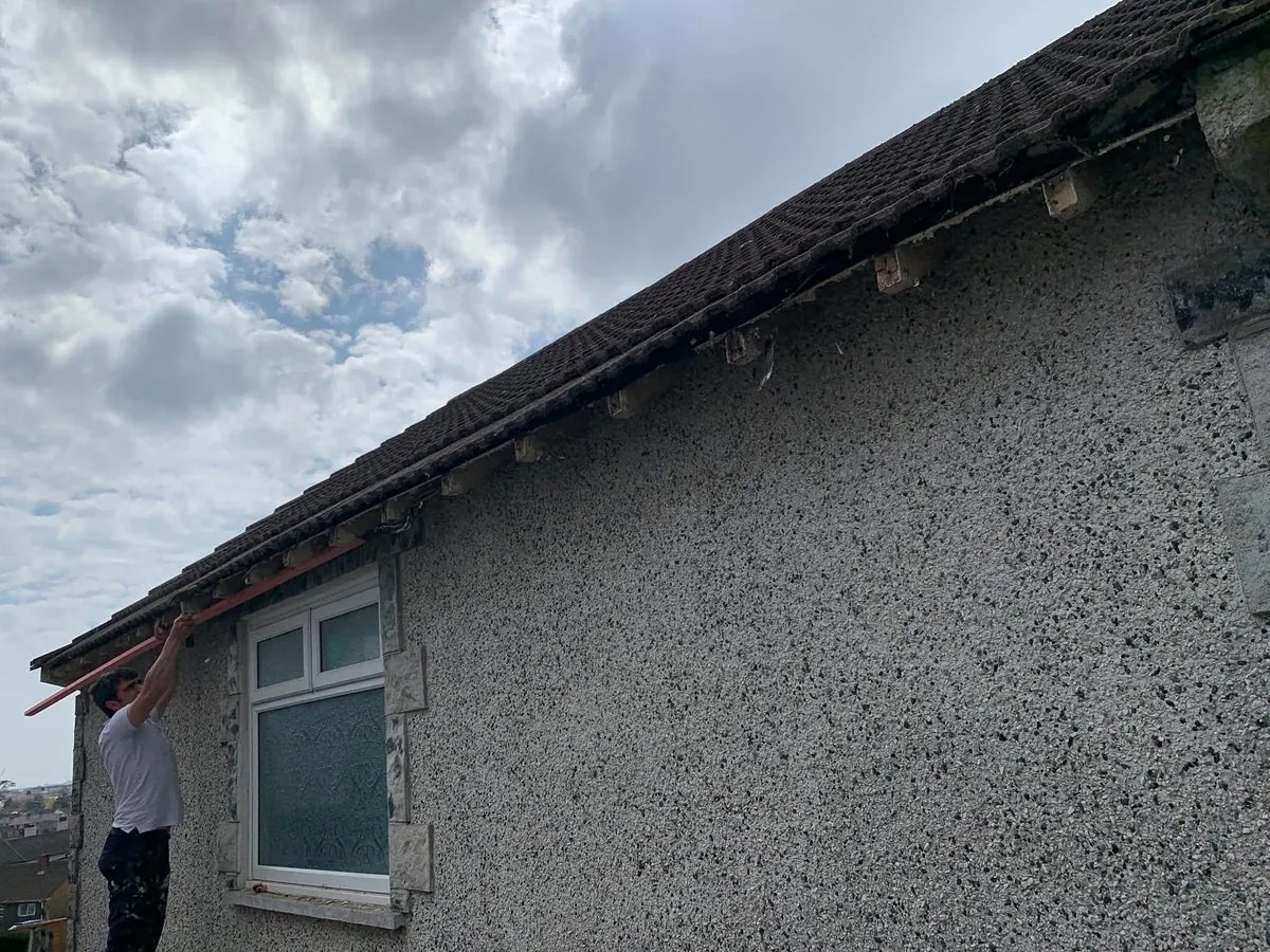White uPVC fascias and soffits on a bungalow in St Blazey